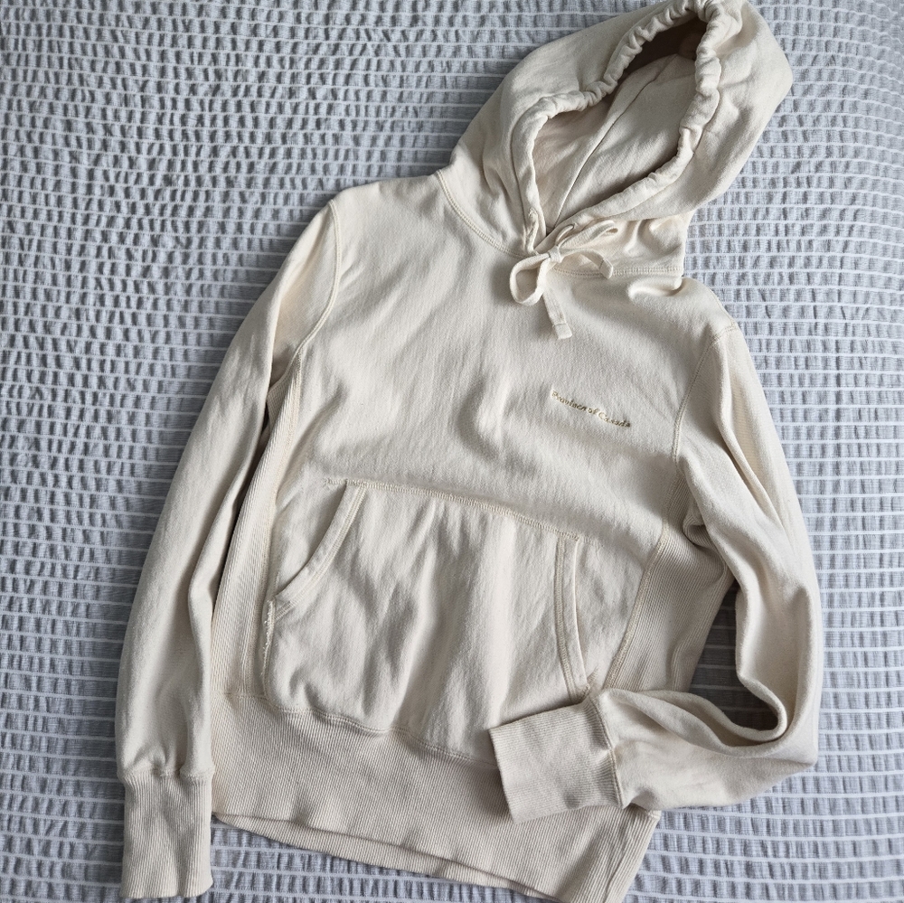 🇨🇦 Province Of Canada Hoodie Cream Cotton Made In Canada